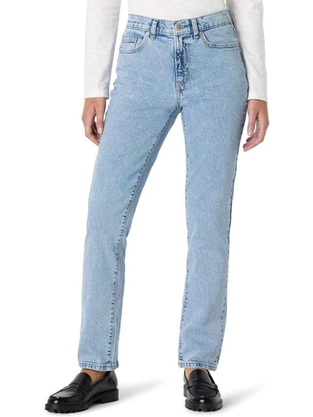 High-Rise Straight Leg Jeans for Women | Essential Casual Denim Pants
